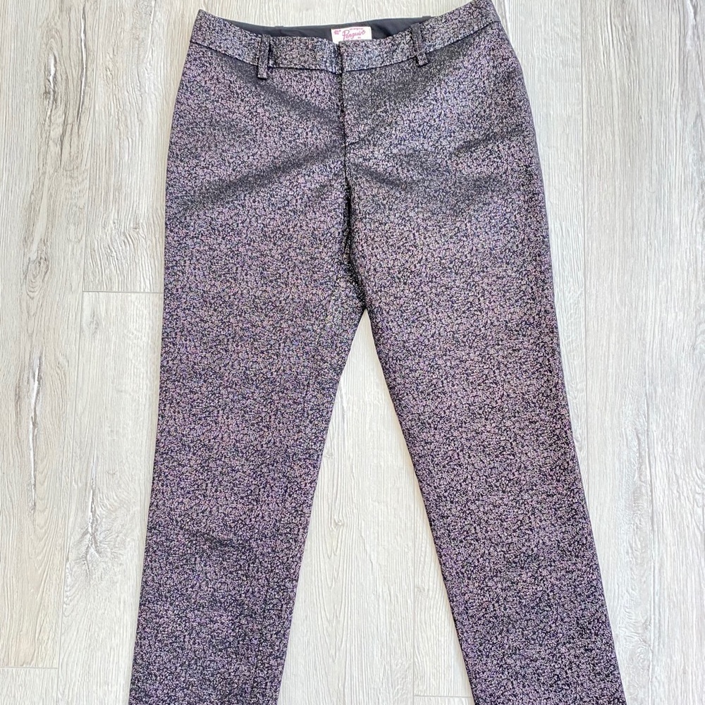 Purple shimmer trouser pants